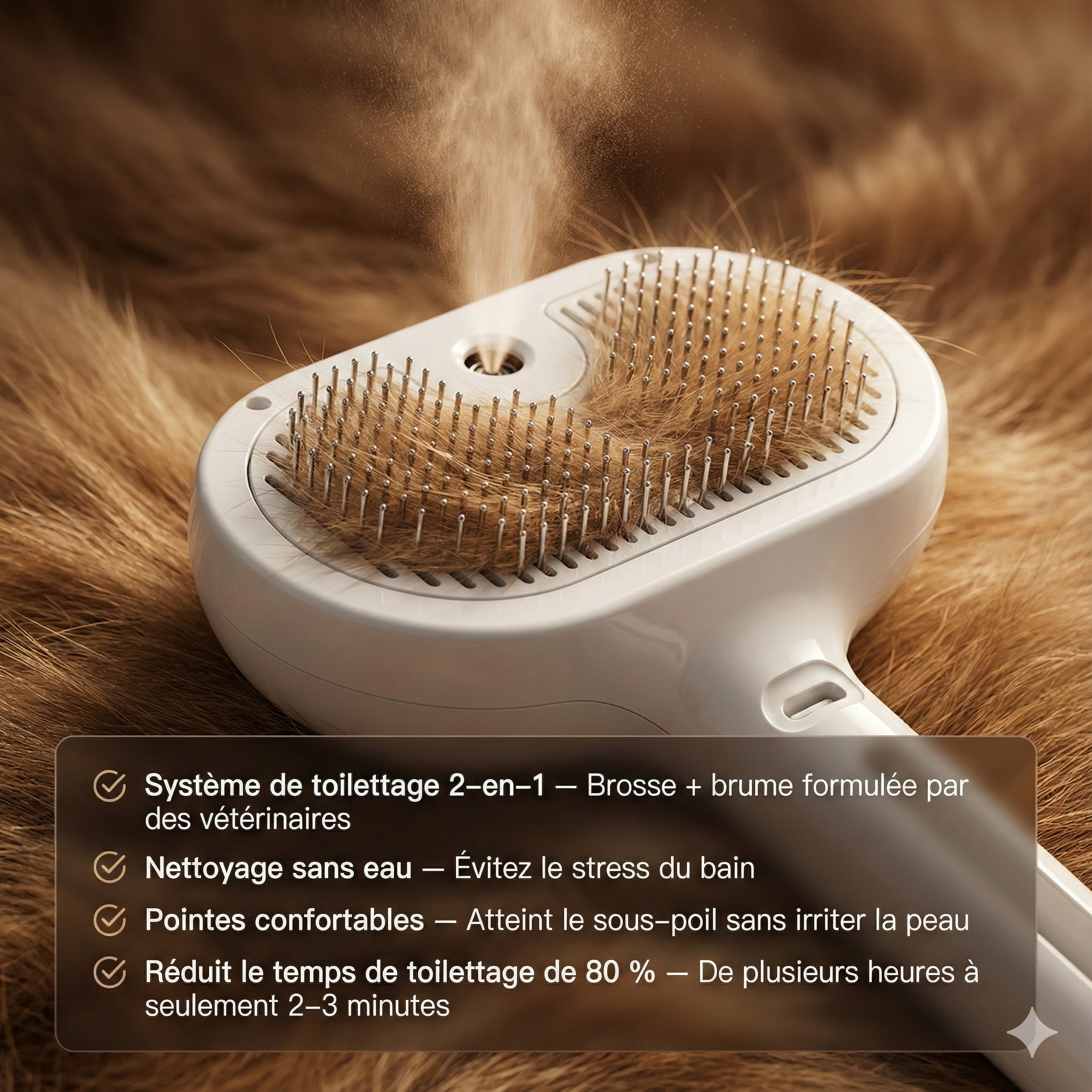 PAWSR™ Brosse de Toilettage 3-en-1